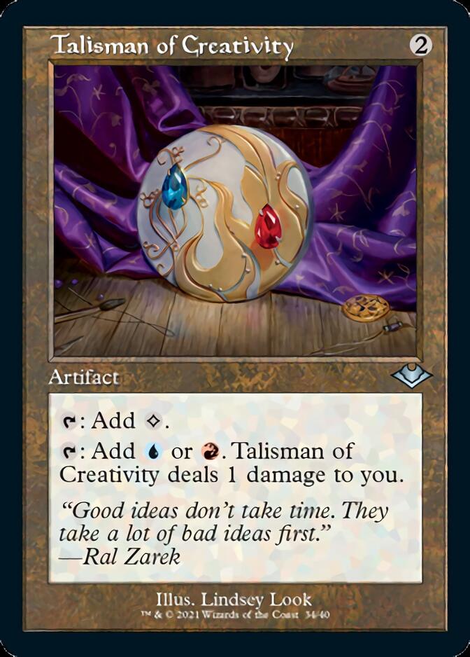 Talisman of Creativity (Retro Foil Etched) [Modern Horizons] | Gate City Games LLC