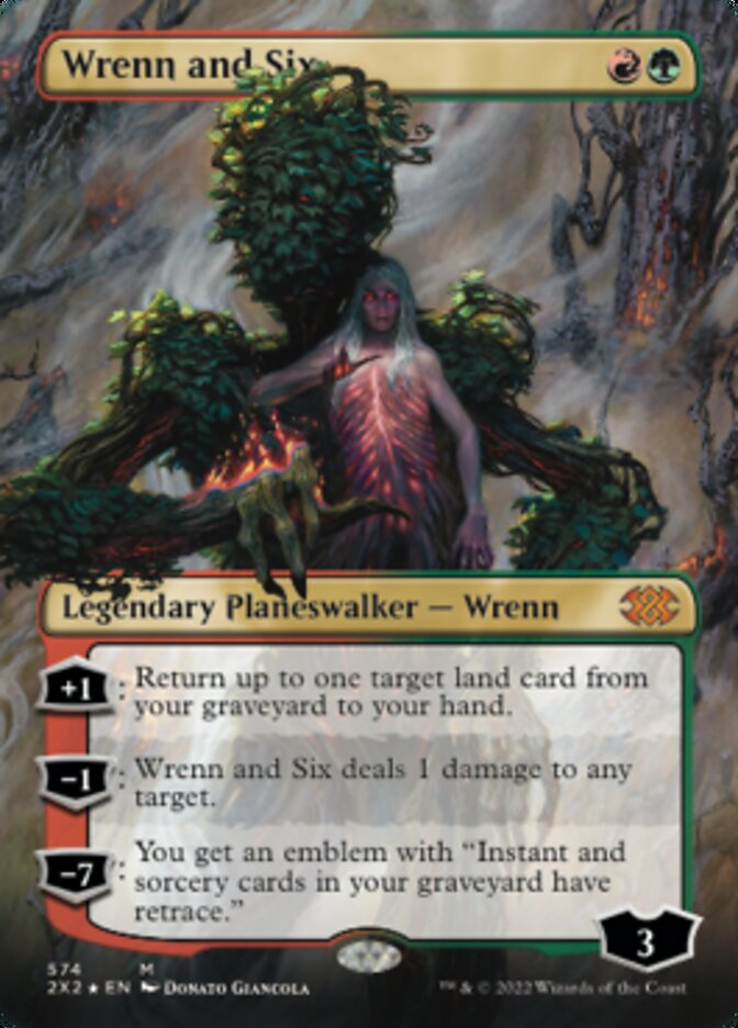 Wrenn and Six (Textured Foil) [Double Masters 2022] | Gate City Games LLC