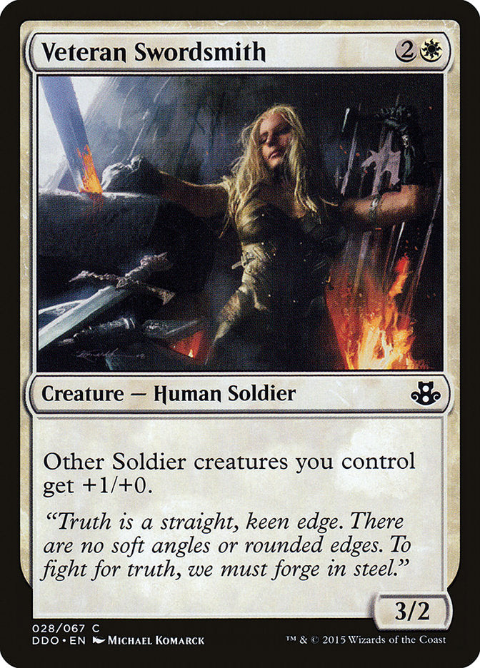 Veteran Swordsmith [Duel Decks: Elspeth vs. Kiora] | Gate City Games LLC