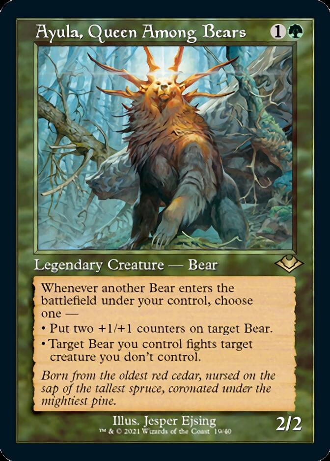 Ayula, Queen Among Bears (Retro Foil Etched) [Modern Horizons] | Gate City Games LLC