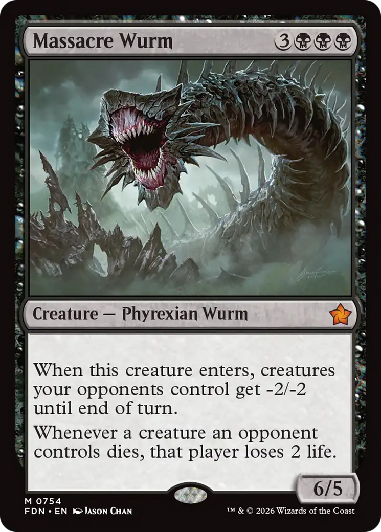 Massacre Wurm (0754) [Foundations] | Gate City Games LLC