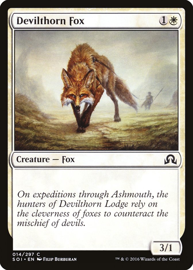 Devilthorn Fox [Shadows over Innistrad] | Gate City Games LLC