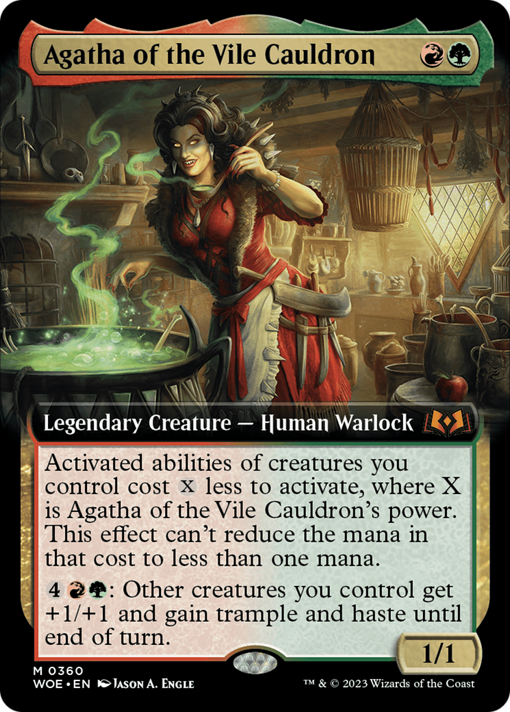 Agatha of the Vile Cauldron (Extended Art) [Wilds of Eldraine] | Gate City Games LLC