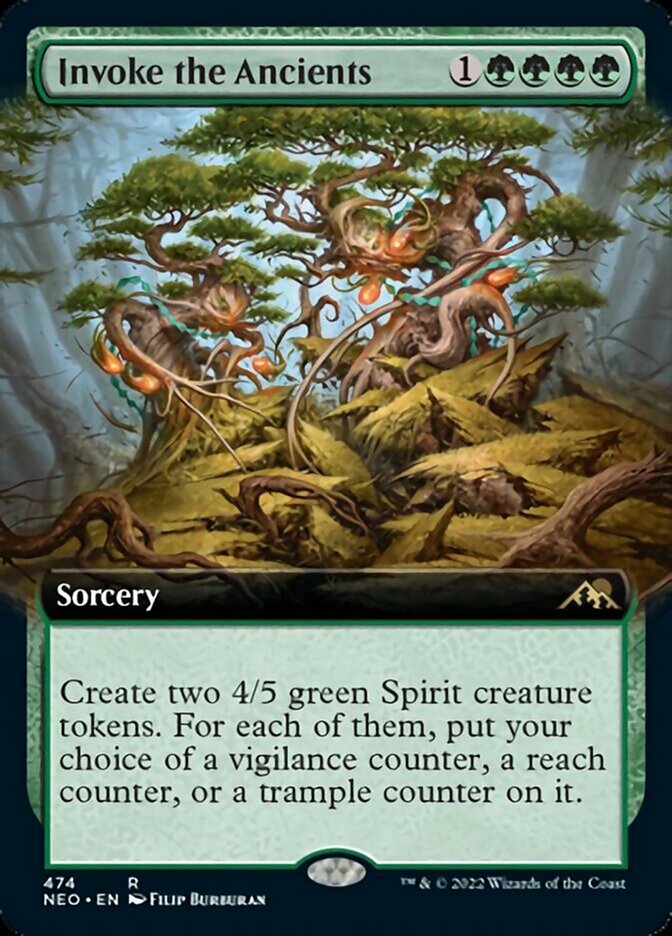 Invoke the Ancients (Extended Art) [Kamigawa: Neon Dynasty] | Gate City Games LLC