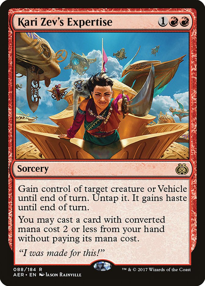 Kari Zev's Expertise [Aether Revolt] | Gate City Games LLC