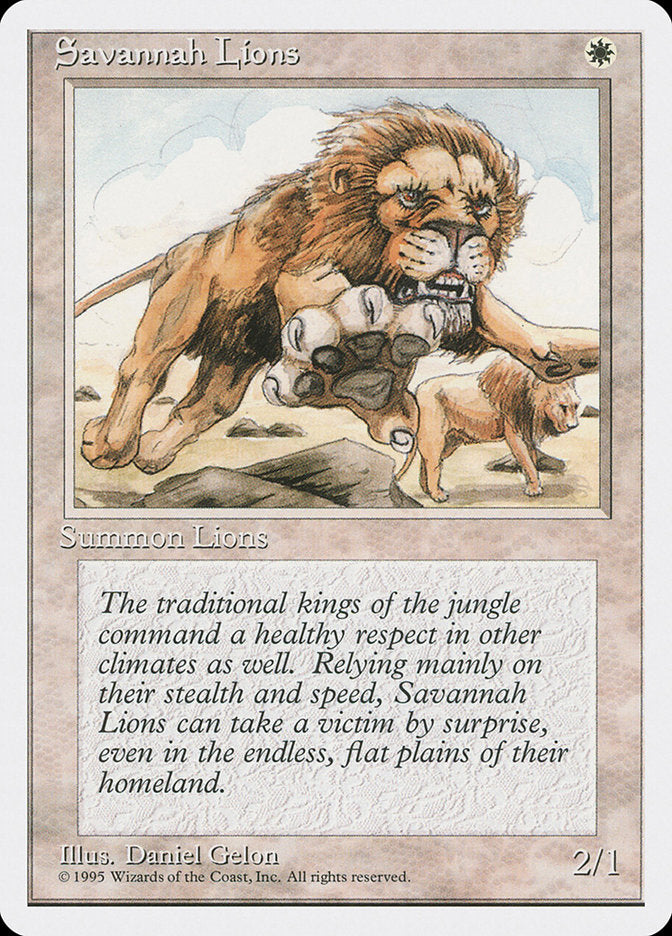 Savannah Lions [Fourth Edition] | Gate City Games LLC