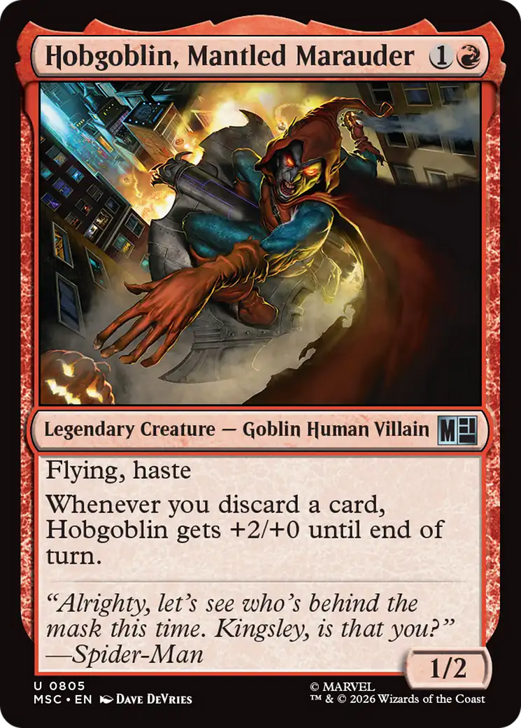 Hobgoblin, Mantled Marauder [Marvel Super Heroes Commander] | Gate City Games LLC