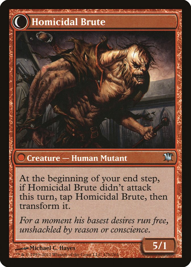 Civilized Scholar // Homicidal Brute [Innistrad] | Gate City Games LLC