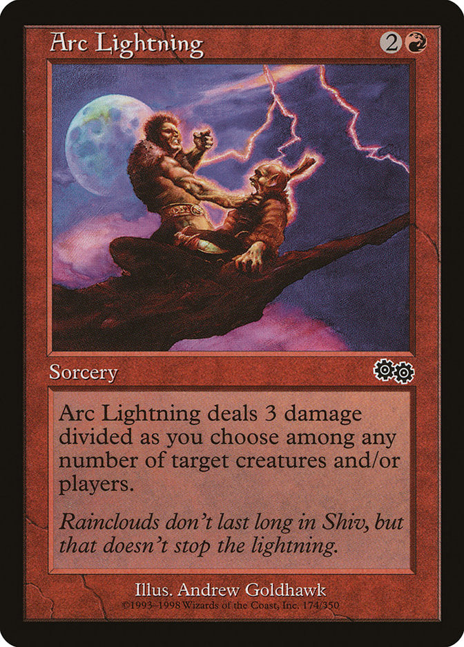 Arc Lightning [Urza's Saga] | Gate City Games LLC