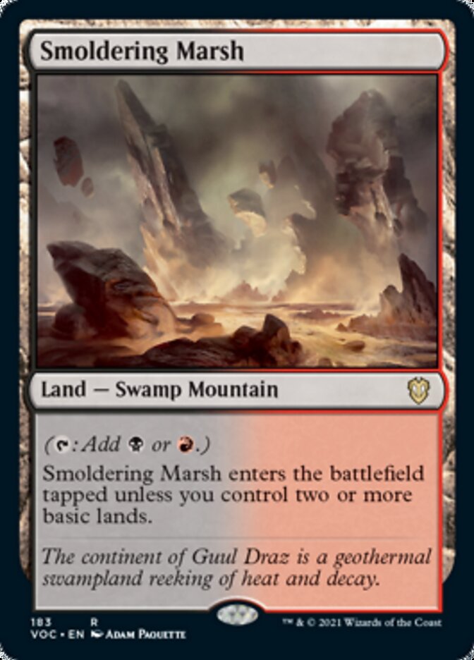 Smoldering Marsh [Innistrad: Crimson Vow Commander] | Gate City Games LLC