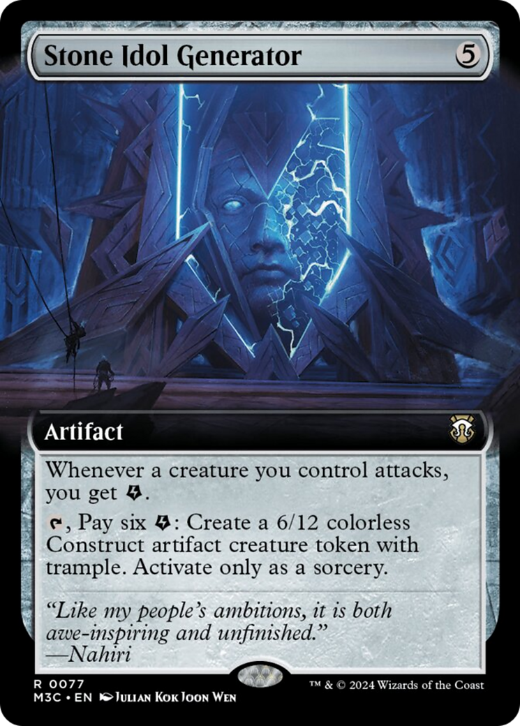 Stone Idol Generator (Extended Art) [Modern Horizons 3 Commander] | Gate City Games LLC