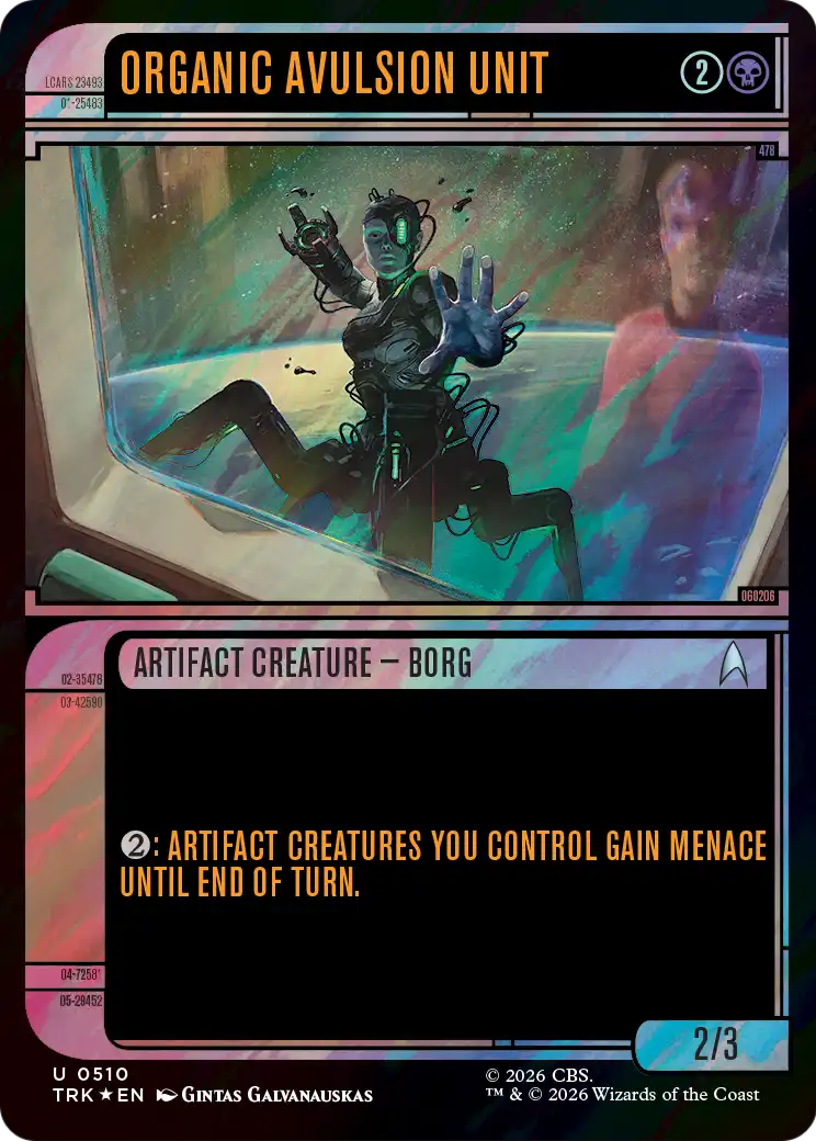 Organic Avulsion Unit (Showcase) (Surge Foil) [Star Trek] | Gate City Games LLC