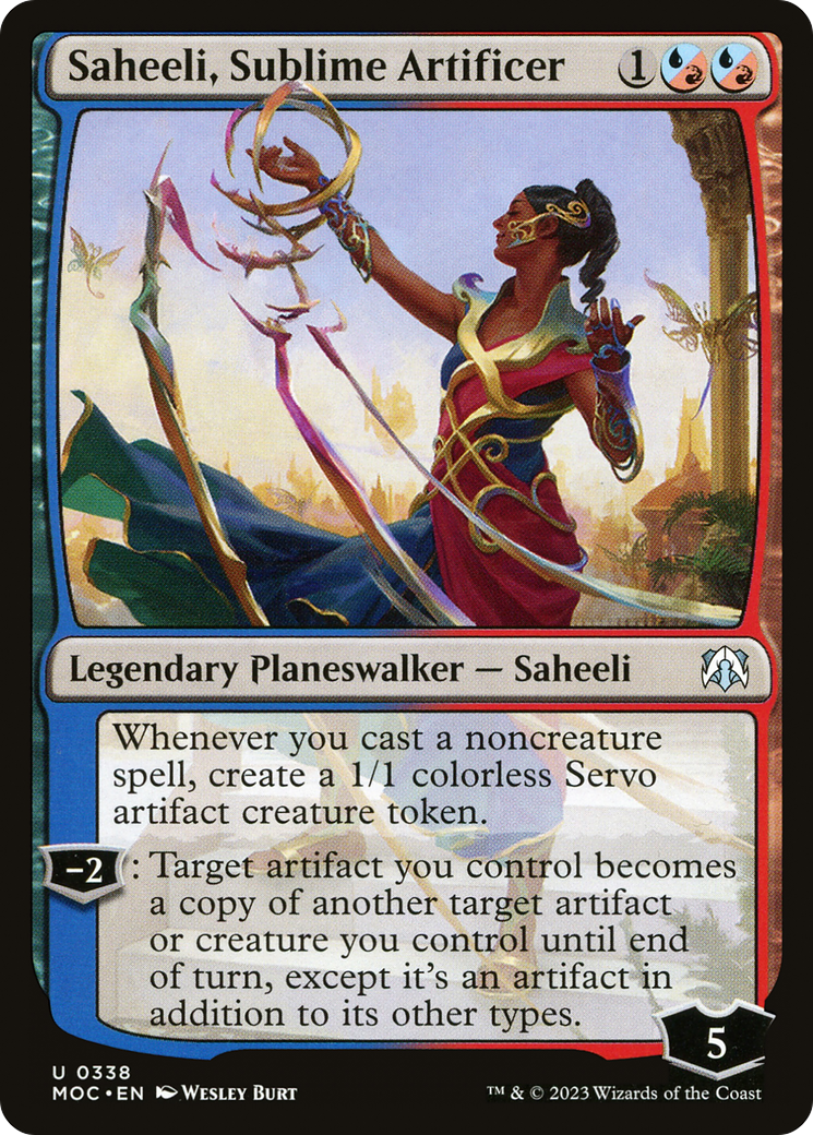 Saheeli, Sublime Artificer [March of the Machine Commander] | Gate City Games LLC