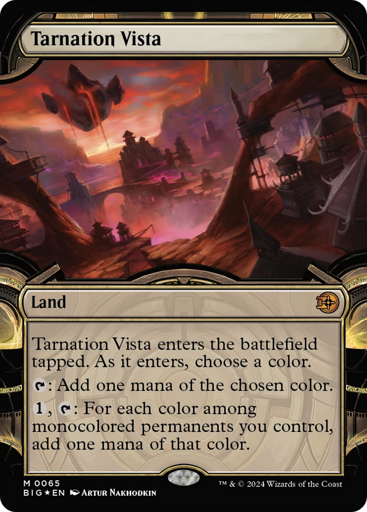 Tarnation Vista (Showcase) (Raised Foil) [Outlaws of Thunder Junction: The Big Score] | Gate City Games LLC