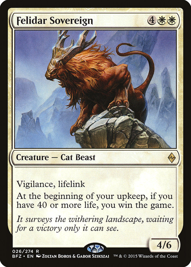 Felidar Sovereign [Battle for Zendikar] | Gate City Games LLC