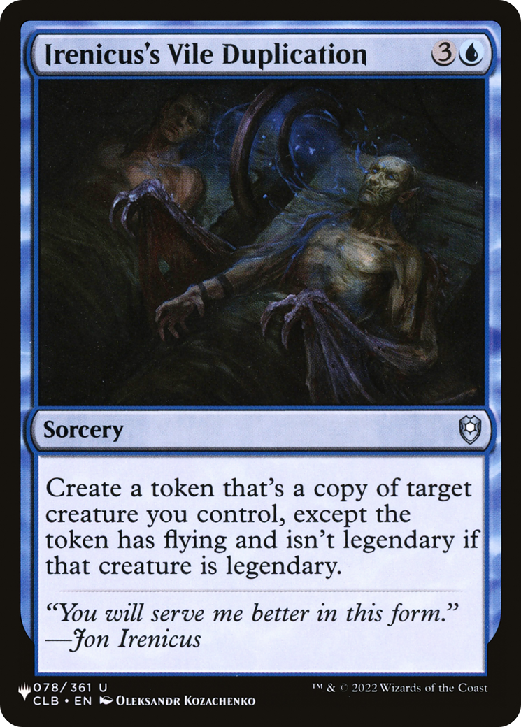 Irenicus's Vile Duplication [The List] | Gate City Games LLC