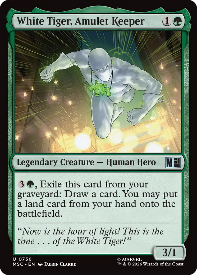 White Tiger, Amulet Keeper [Marvel Super Heroes Commander] | Gate City Games LLC