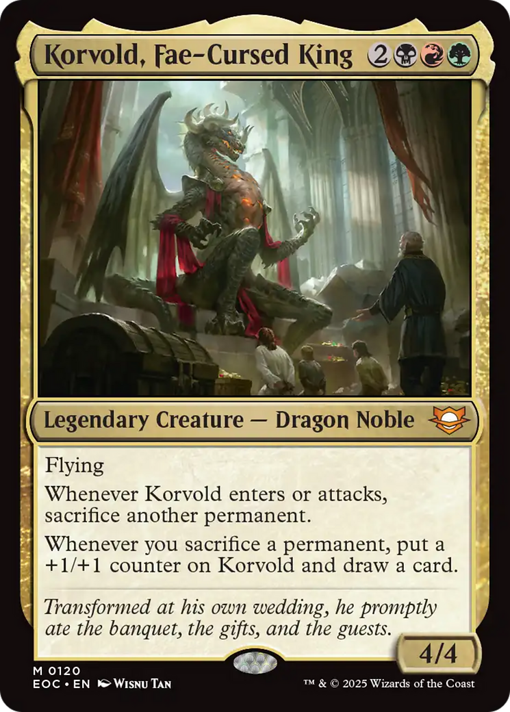 Korvold, Fae-Cursed King [Edge of Eternities Commander] | Gate City Games LLC