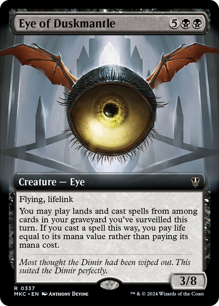 Eye of Duskmantle (Extended Art) [Murders at Karlov Manor Commander] | Gate City Games LLC