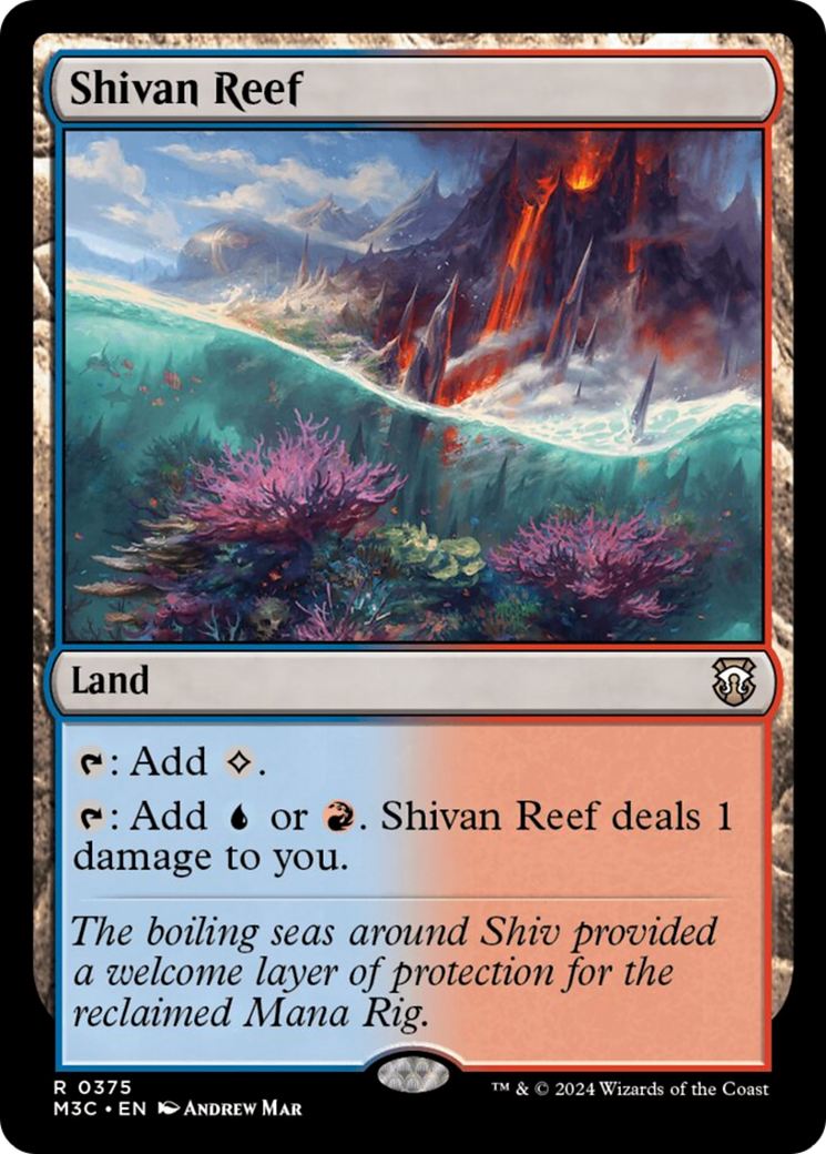 Shivan Reef (Ripple Foil) [Modern Horizons 3 Commander] | Gate City Games LLC