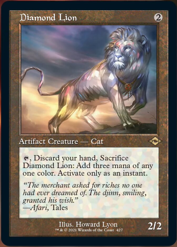 Diamond Lion (Retro Foil Etched) [Modern Horizons 2] | Gate City Games LLC