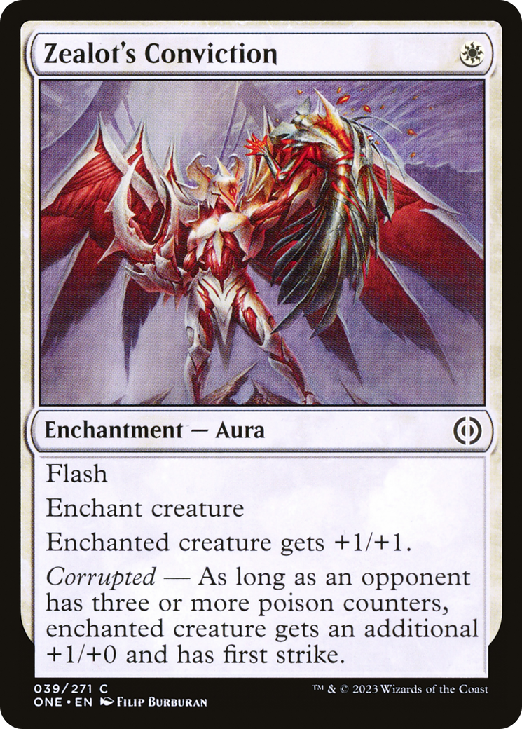 Zealot's Conviction [Phyrexia: All Will Be One] | Gate City Games LLC