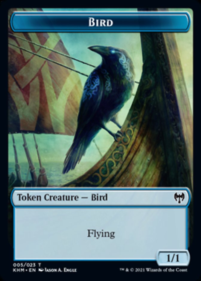 Bird Token [Kaldheim Tokens] | Gate City Games LLC