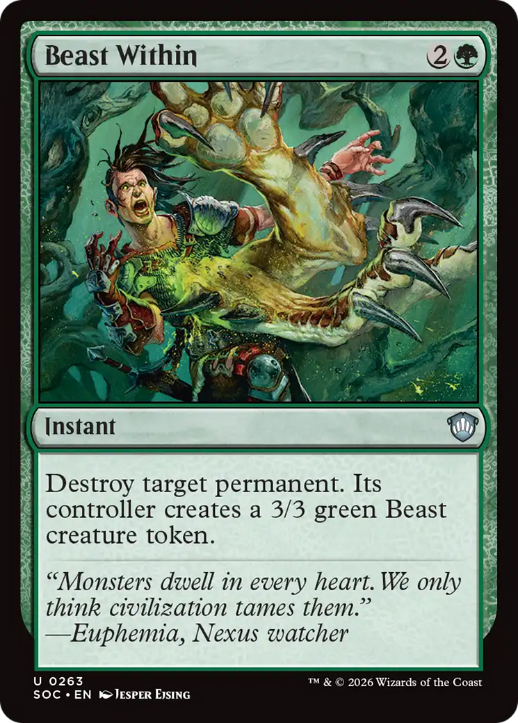 Beast Within [Secrets of Strixhaven Commander] | Gate City Games LLC