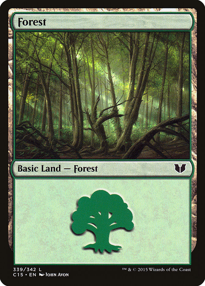 Forest (339) [Commander 2015] | Gate City Games LLC