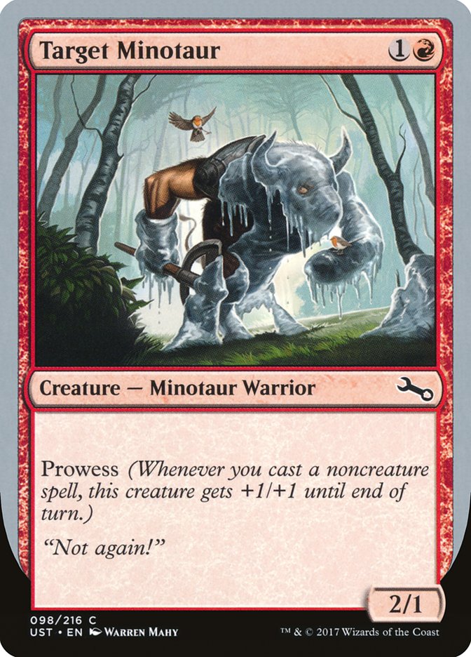 Target Minotaur (Ice Art) [Unstable] | Gate City Games LLC