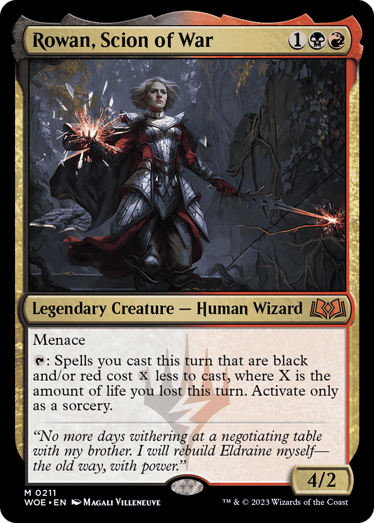 Rowan, Scion of War [Wilds of Eldraine] | Gate City Games LLC