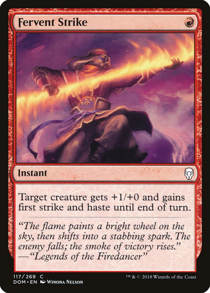 Fervent Strike [Dominaria] | Gate City Games LLC