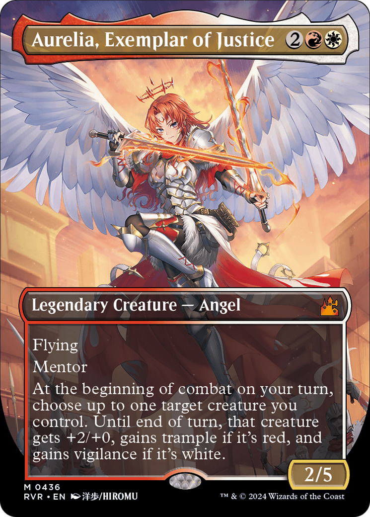 Aurelia, Exemplar of Justice (Anime Borderless) [Ravnica Remastered] | Gate City Games LLC