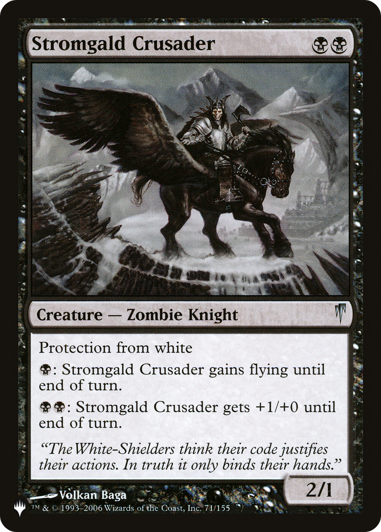 Stromgald Crusader [The List Reprints] | Gate City Games LLC