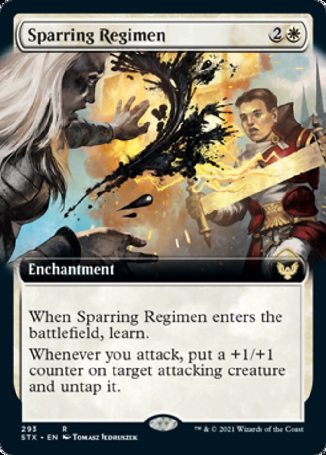 Sparring Regimen (Extended Art) [Strixhaven: School of Mages] | Gate City Games LLC