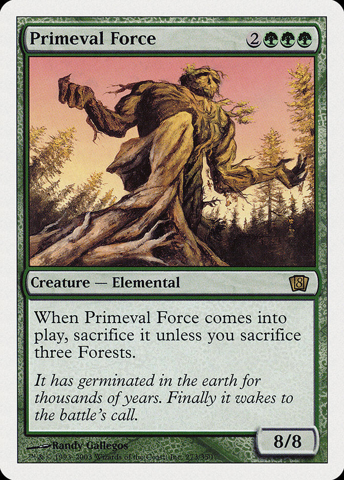 Primeval Force (8th Edition) [Oversize Cards] | Gate City Games LLC