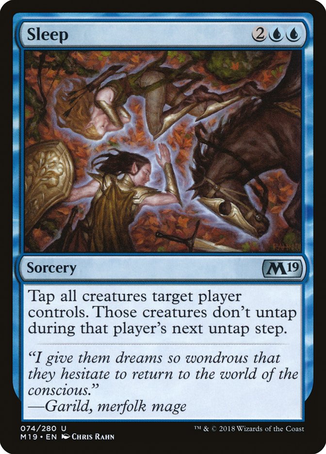 Sleep [Core Set 2019] | Gate City Games LLC