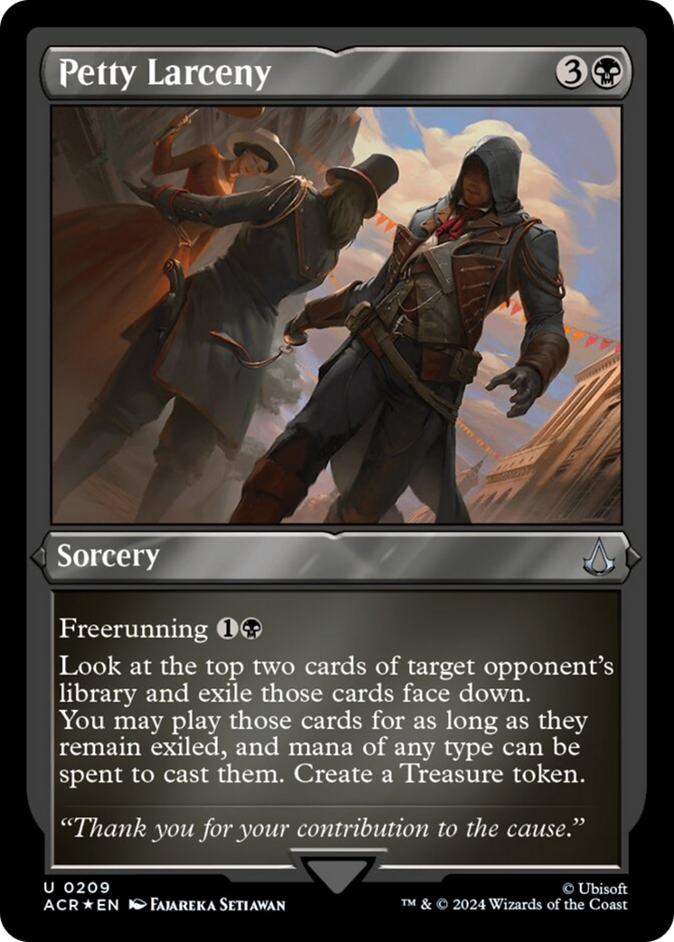 Petty Larceny (Foil Etched) [Assassin's Creed] | Gate City Games LLC