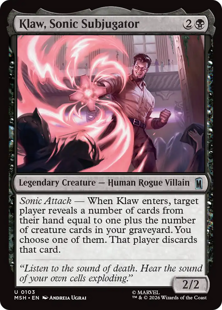 Klaw, Sonic Subjugator [Marvel Super Heroes] | Gate City Games LLC