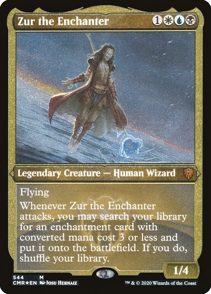Zur the Enchanter (Etched) [Commander Legends] | Gate City Games LLC