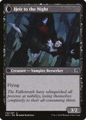 Heir of Falkenrath // Heir to the Night [Shadows over Innistrad] | Gate City Games LLC
