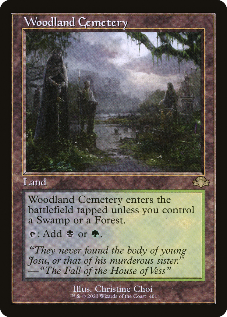 Woodland Cemetery (Retro) [Dominaria Remastered] | Gate City Games LLC