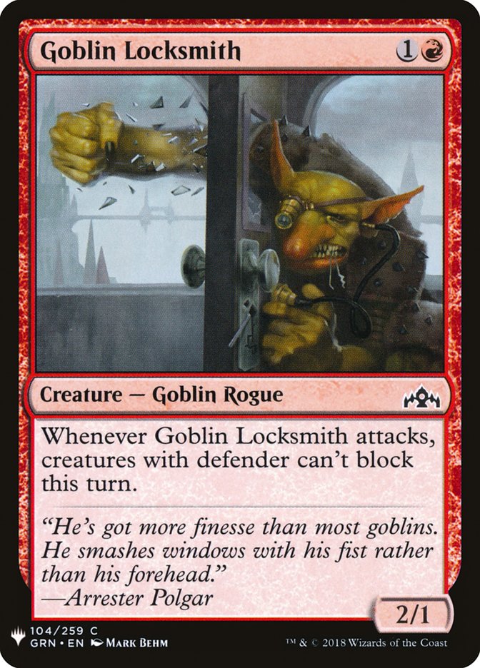 Goblin Locksmith [Mystery Booster] | Gate City Games LLC