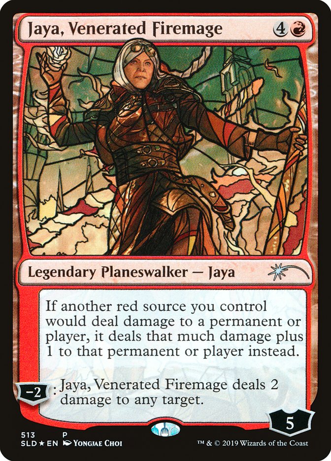 Jaya, Venerated Firemage (Stained Glass) [Secret Lair Drop Promos] | Gate City Games LLC