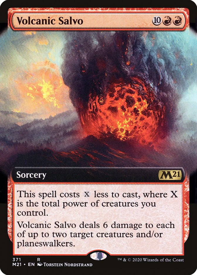Volcanic Salvo (Extended Art) [Core Set 2021] | Gate City Games LLC