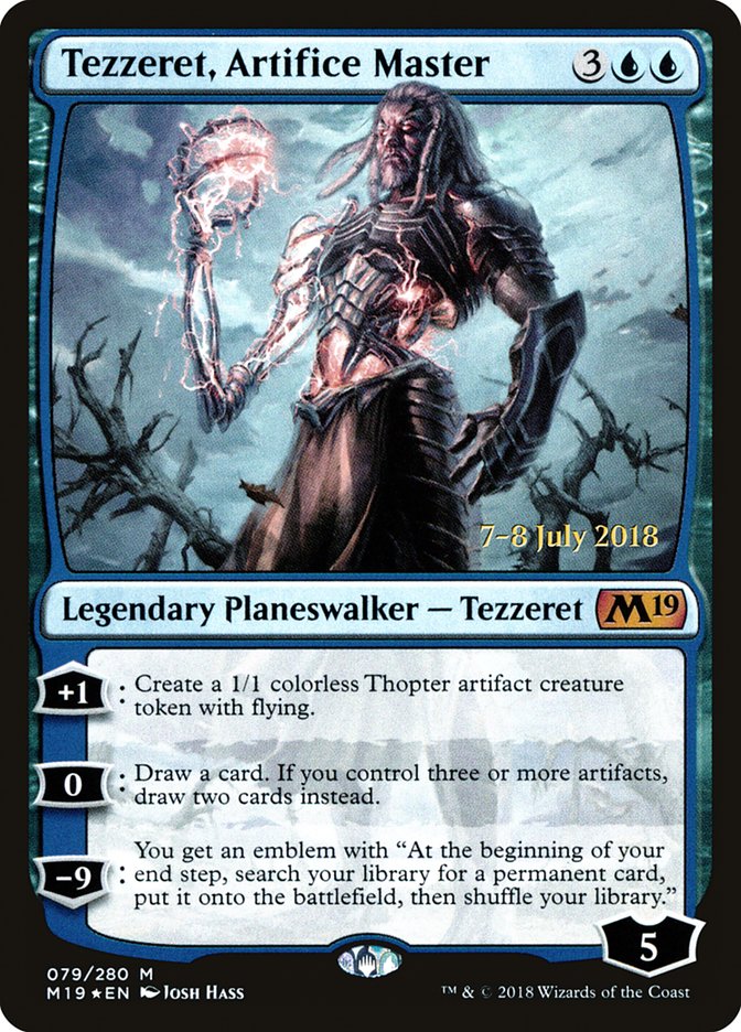 Tezzeret, Artifice Master [Core Set 2019 Prerelease Promos] | Gate City Games LLC