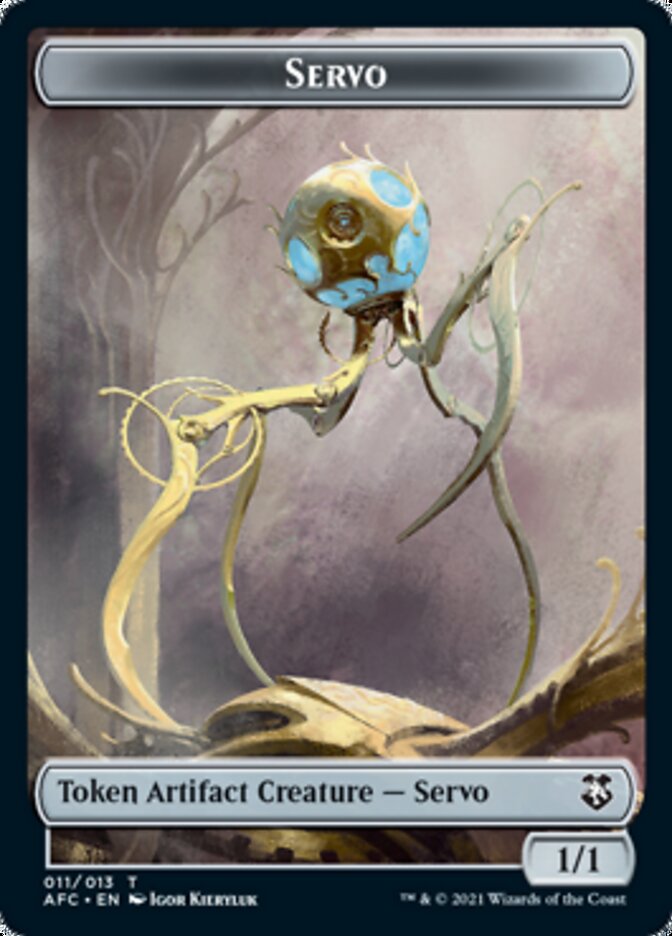 Servo // Treasure Double-Sided Token [Dungeons & Dragons: Adventures in the Forgotten Realms Commander Tokens] | Gate City Games LLC