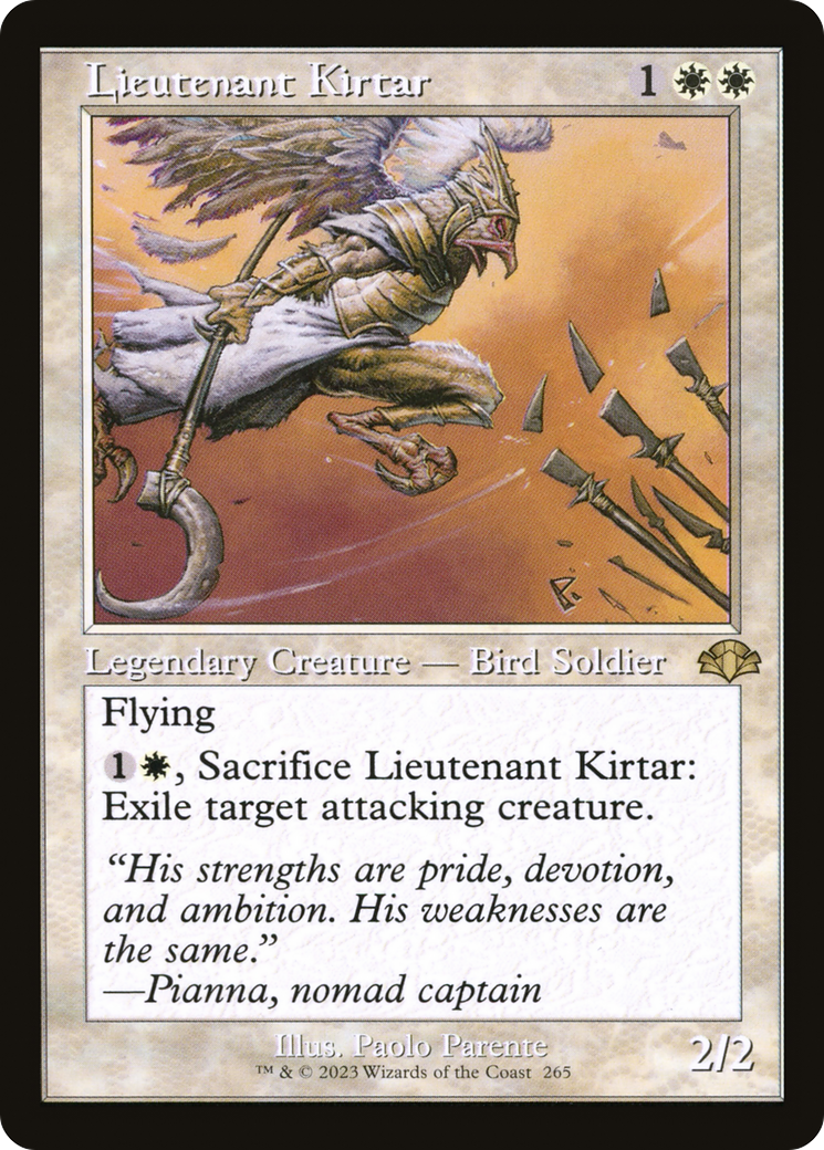 Lieutenant Kirtar (Retro) [Dominaria Remastered] | Gate City Games LLC