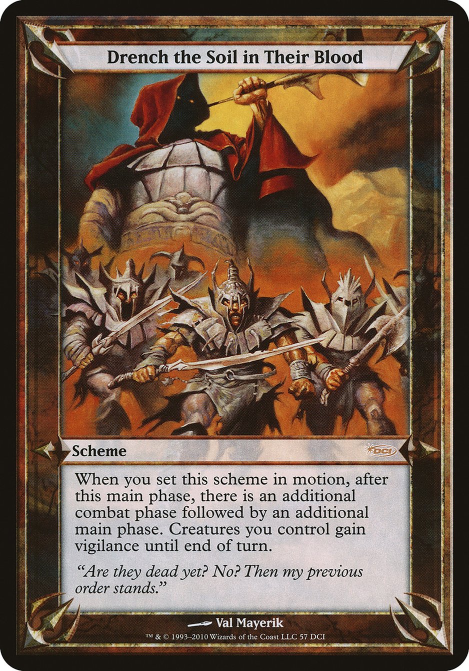 Drench the Soil in Their Blood (Schemes) [Promotional Schemes] | Gate City Games LLC