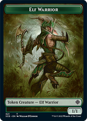 Elf Warrior // Cat Beast Double-Sided Token [Starter Commander Decks] | Gate City Games LLC